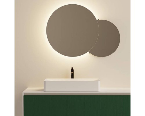 Agape Raso Раковина 70x35x130см., накладная, без отв., без перелива, с донным клапаном, Solid surface, цвет: белый матовый. ACER00385ZZ