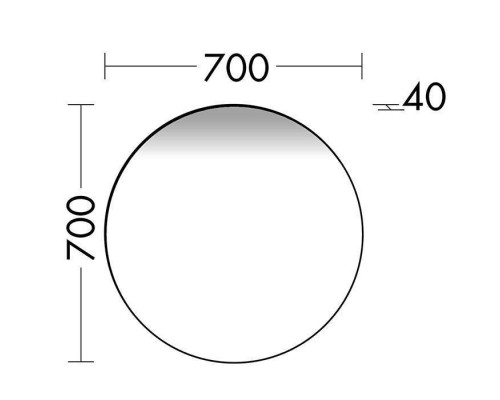Burgbad Coco Зеркало с подсветкой 70x70 см, управление светом холодный/тёплый белый. SIHX070