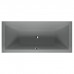 Duravit Vitrium Ванна встраиваемая 180x80cм, с ножками, с2 наклонами для спины, прямоугольная, цвет: светло-серый матовый. 700426HD
