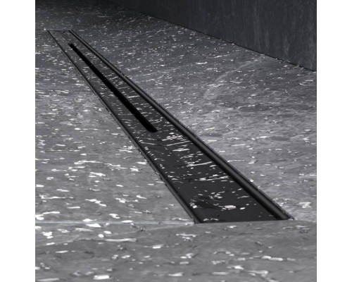 W01SC-S11-100-05BM Трап для душа линейный, универсальный затвор Slim line, 100 см W01SC-S11-100-05BM Трап для душа линейный, универсальный затвор Slim line, 100 см