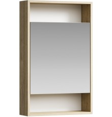 AQ SIT0405DB Сити Шкаф зеркальный 500х800х150 мм, пр/лев, дуб балтийский SIT0405DB