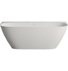 Ванна из искусственного камня Salini Sofia Wall S-Sense 160x80 см, овальная, с донным клапаном