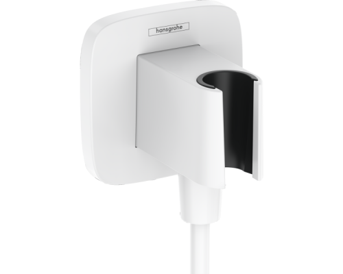 HG 26 887 700 Fixfit Porter Q Шланговое подключение с держателем ручного душа, матовый белый 26887700