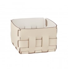 Контейнер ADJ Mini Bottega 1019.16/10 19х19 см, панна котта, белый