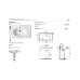 Azzurra Jubilaeum Раковина 90x56xH32 см, с пьедесталом 27xH68 см, 3 отв., цвет: Bianco lucido. JUCLT0000000BI/(JUB300 bi),  JULP0905500TBI/(JUB200/90T bi)*3