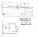 Toto Neorest AC Унитаз подвесной 42.3x66.6x41см, безободковый, CeFiONtect, Tornado Flush, с сиденьем Washlet, цвет: белый. TCF996RWG#NW1, CW996PVD#NW1