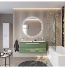 Мебель для ванной комнаты Cezares Eco Cer-N 120, фисташковый софт, раковина Eco 120-1-2, ручки сатин