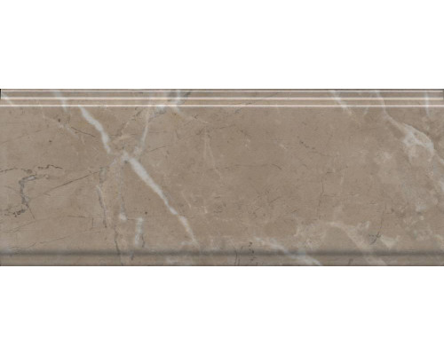 Бордюр Kerama Marazzi Серенада BDA027R глянцевый, ректифицированный 30x12 бежевый темный