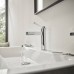 Hansgrohe Finoris Смеситель для раковины, 1 отв., с донным клапаном Push-Open, цвет: хром. 76023000