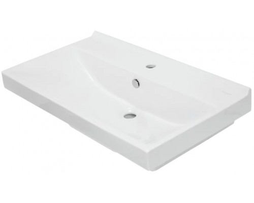 AQ FST80SLWB01 Sanita LuxРаковина мебельная Fest 800х450х220 мм, с отв. под смес., с отв. перелива FST80SLWB01