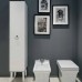 Oasis Lutetia Композиция №18 Комплект мебели напольный, 137х56хh77 см, цвет: Bianco glossy/хром.