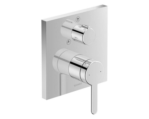 Duravit C.1 Смеситель для душа, встраиваемый, с переключателем потоков, цвет: хром. C14210011010,  GK0900000000