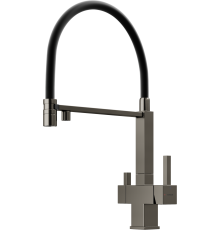 Смеситель для кухни Sancos Moro SC4006GG с гибким изливом, вороненая сталь
