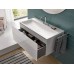Emco Vanity units Тумба с раковиной подвесная 120х52хh44см, 1 ящик со стекл фасадом, ручка хром, корпус лак, подвесная, цвет: белый. 9577 114 21, 9583 274 21, 9583 510 20