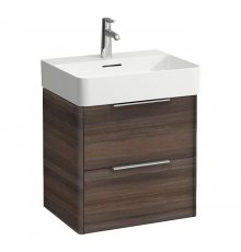 Laufen Space Тумба с раковиной 53.5х38.5(41)х52см., 2 ящика, подвесная, цвет: темный вяз. 8.1028.2.000.104.1,  4.1012.2.160.103.1