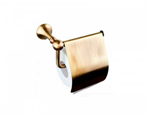 RE 236.92 OLD BRASS Держатель туалетной бумаги с крышкой, бронза RE23692