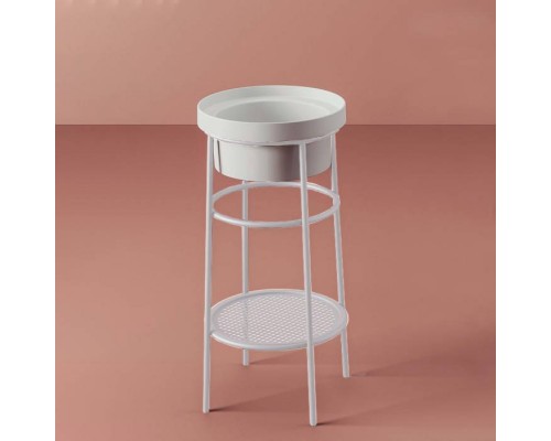 Artceram Fuori Scala Металическая структура Oslash;38хh83см с раковиной, без отв., Fuori Scala Oslash;40, напольный, цвет: белый матовый/белый глянцевый. ACA054 05, TFL032 01 00 Artceram Fuori Scala Металическая структура Oslash;38хh83см с раковиной, без отв., Fuori Scala Oslash;40, напольный, цвет: белый матовый/белый глянцевый. ACA054 05, TFL032 01 00