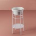 Artceram Fuori Scala Металическая структура Oslash;38хh83см с раковиной, без отв., Fuori Scala Oslash;40, напольный, цвет: белый матовый/белый глянцевый. ACA054 05, TFL032 01 00