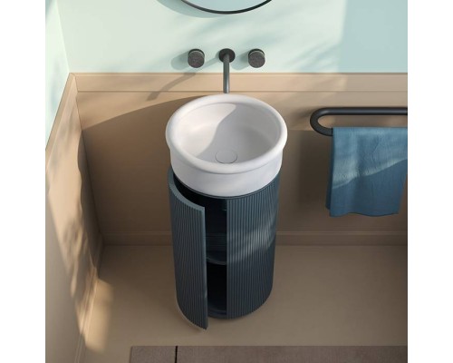 Artceram Opera Тумба с раковиной 72х40см., напольная, 1 дверка, цвет: peacock. ACM042 57,  BRL001 01 00