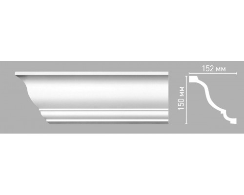 Плинтус потолочный гладкий DECOMASTER 96267 (150х152х2400мм) Плинтус потолочный гладкий DECOMASTER 96267 (150х152х2400мм)
