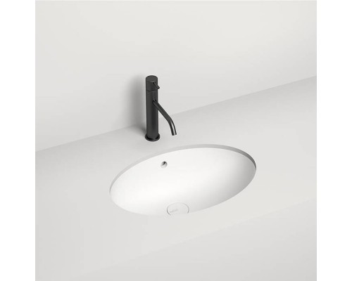 Salini MAREA 12 Раковина врезная снизу 545х375х187мм, без отв., без перелива, S-Sense, цвет: белый матовый. 1101109M