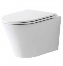 TECEspring K Комплект: Унитаз подвесной Kompakt, безободковый, со смывом Torando flush, сиденье Slim с микролифтом и быстрым снятием, цвет: белый. 9700997
