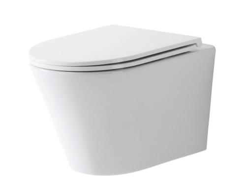 TECEspring K Комплект: Унитаз подвесной Kompakt, безободковый, со смывом Torando flush, сиденье Slim с микролифтом и быстрым снятием, цвет: белый. 9700997