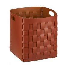 ADJ Корзинка Bottega, 35x35xH40 см., цвет: бордо/коньяк. 1047.30/09