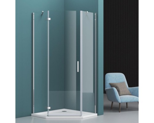 Душевой уголок BelBagno Kraft P-1-80-C-Cr L