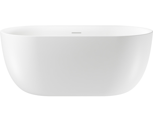 Акриловая ванна Wellsee Chic Riviera 150x80 см, отдельностоящая, белая, овальная, на ножках, со сливом-переливом, с донным клапаном