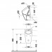 Duravit ME by Starck Писсуар Rimless 0,5л., без смывного края, подача воды сзади, с вытяжкой, сток горизонтальный, включая крепление, модель без bdquo;мушк. 2809300000