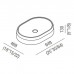 Agape Lariana Раковина 64.9x46.9x13 см, без отв., мрамор Carrara, цвет: белый. ACER1074MC *0