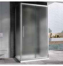 Душевой уголок Abber Schwarzer Diamant AG30110MH-S90M-S90M 110х90, профиль хром, стекло матовое