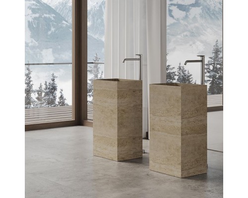 Dea Design Marble Napoli Раковина 45х35х85см., напольная, без отв., мрамор, цвет: Travertine. DD1544 450 TR Dea Design Marble Napoli Раковина 45х35х85см., напольная, без отв., мрамор, цвет: Travertine. DD1544 450 TR