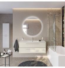Мебель для ванной комнаты Cezares Eco Cer-N 120, брашированная альпака, раковина Duet 120, ручки сатин