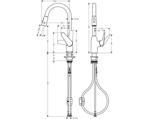 Hansgrohe Focus Смеситель для раковины, на 1 отв., цвет: хром. 71800000 Hansgrohe Focus Смеситель для раковины, на 1 отв., цвет: хром. 71800000