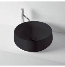 Kerasan F10 Раковина D43х16см, накладная, без отв., цвет: черный матовый. 460431