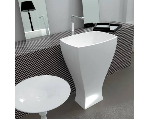 Artceram JAZZ Livingtec Раковина напольная с сифоном, 60х48х85см, цвет: белый глянцевый . JZL006 01 00/ JZ13bi*1 Artceram JAZZ Livingtec Раковина напольная с сифоном, 60х48х85см, цвет: белый глянцевый . JZL006 01 00/ JZ13bi*1