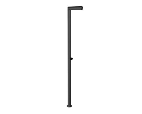 Gessi Outdoor Душевая стойка, для установки на улице, напольная, на 1 выход, без ручки и верхнего душа, цвет: Black XL. 63201#299