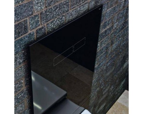 TECELux для установки стандартного унитаза с верхней панелью из черного стекла с механическим блоком управления  и нижней панелью стекло черное. 9650105,  9650005