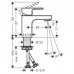 Hansgrohe Vernis Shape Смеситель для раковины, на 1 отв., цвет: матовый черный. 71567670