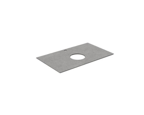 Kerama Marazzi Столешница из керамогранита для накладных раковин Фондамента 80см, с 1 отв., цвет: серый натуральный. PL1.DL500920R\80 Kerama Marazzi Столешница из керамогранита для накладных раковин Фондамента 80см, с 1 отв., цвет: серый натуральный. PL1.DL500920R\80