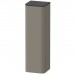 Duravit Happy D.2 Plus Пенал подвесной 133.6x40x36см 1 дверь, 3 стекл. полки, SX, цвет: stone grey satin matt. HP030008080,  HP1261L9292