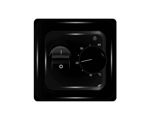 Терморегулятор PRIMOCLIMA для теплого пола BASE, черный MT-26 черный