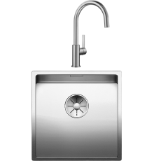 Комплект Мойка кухонная Blanco Claron 400-U + Смеситель Candor 523120