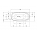 Bathtub Cape Cod Ванна угол справа 190x90см с бесшовной панелью и ножками, с одним наклоном для спины, цвет: белый. 700363000000000,  792208000001000