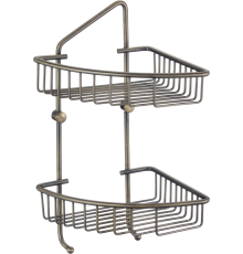 Полка Savol S-002723C бронза, для душа, угловая