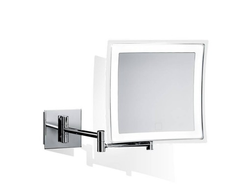 Decor Walther BS 85 Touch Косметическое зеркало 23x21см, подвесное, увел. 5x, сенсорный вкл., подсветка LED, цвет: хром. 0121800