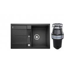 Комплект Мойка Blanco Metra 45S 513035 антрацит + Измельчитель KUCHENSTERN Muhle