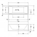 Duravit Vero Air Ванна 180x80см, встраиваемая, Ecke links, цвет: белый. 760415000AS0000